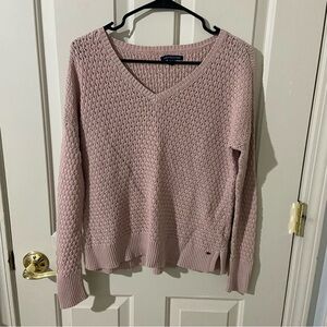 American Eagle Outfitters Dusty Pink V-Neck Sweater